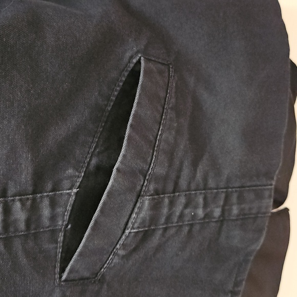 H&M Black Denim Short Waist Jacket Womens Sz 8 - Picture 5 of 9